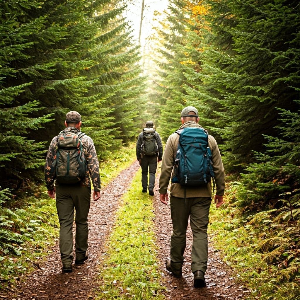 Hunting and hiking memories - forest trail adventure